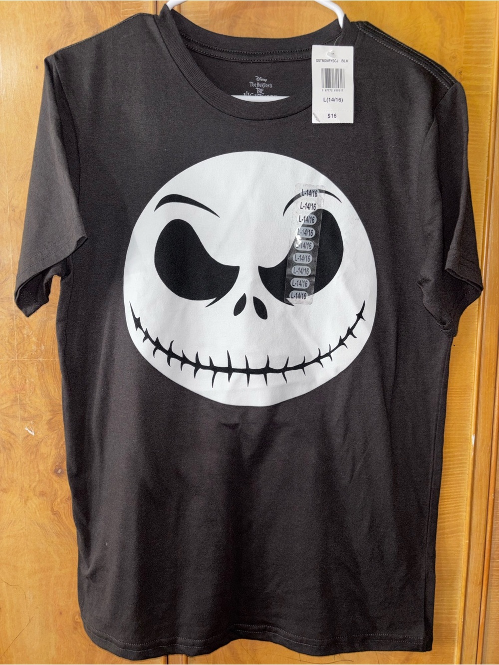 Nightmare Before Christmas Jack Skellington Graphic Tee unisex size Large 14/16